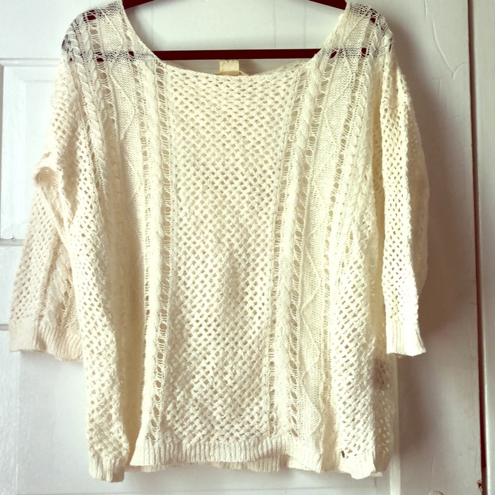 RL cream blouse